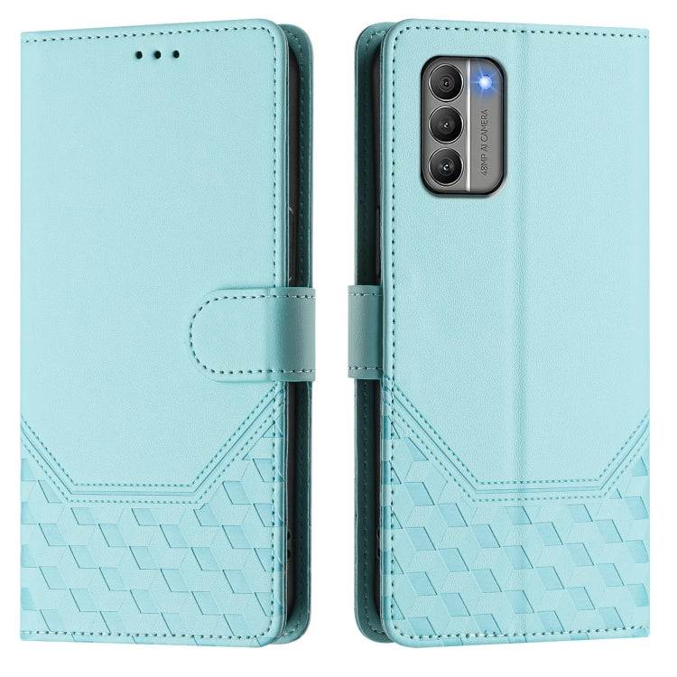Honeycomb Embossing RFID Leather Phone Case, For Nokia G400, For Nokia G11 4G / G21 4G, For Nokia C30, For Nokia C01 Plus / C1 2nd Edition, For Nokia XR20, For Nokia C10 / C20, For Nokia X20 / X10, For Nokia G20 / G10