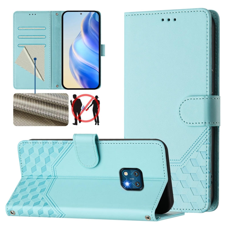 Honeycomb Embossing RFID Leather Phone Case, For Nokia G400, For Nokia G11 4G / G21 4G, For Nokia C30, For Nokia C01 Plus / C1 2nd Edition, For Nokia XR20, For Nokia C10 / C20, For Nokia X20 / X10, For Nokia G20 / G10