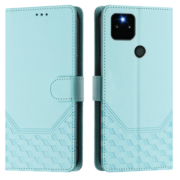 Honeycomb Embossing RFID Leather Phone Case, For Google Pixel 5a 5G