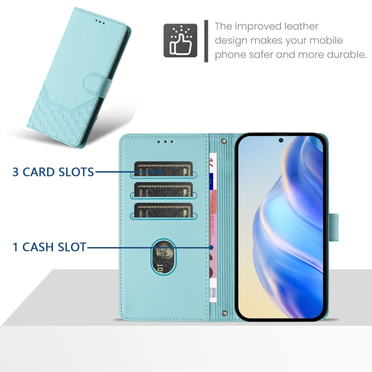 Honeycomb Embossing RFID Leather Phone Case, For Google Pixel 8 Pro, For Google Pixel 8, For Google Pixel 7a, For Google Pixel 7 Pro, For Google Pixel 7, For Google Pixel 6a, For Google Pixel 6 Pro, For Google Pixel 6