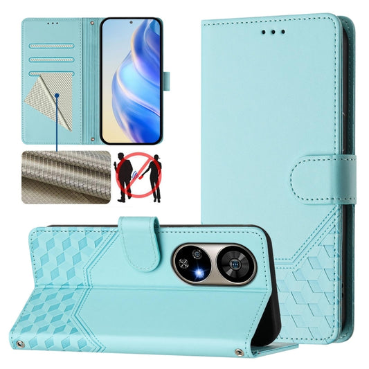 Honeycomb Embossing RFID Leather Phone Case, For Ulefone Note 17 Pro, For Ulefone Note 18 Ultra, For Ulefone Note 14