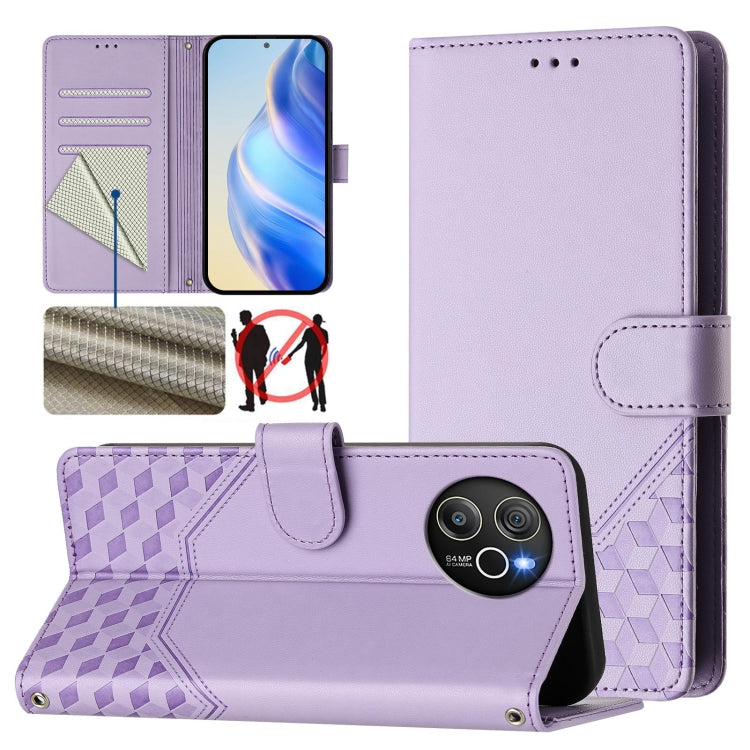 Honeycomb Embossing RFID Leather Phone Case, For Blackview Wave 6C, For Blackview Shark 8 / Oscal Tiger 12, For Blackview A52 / A52 Pro, For Blackview A53