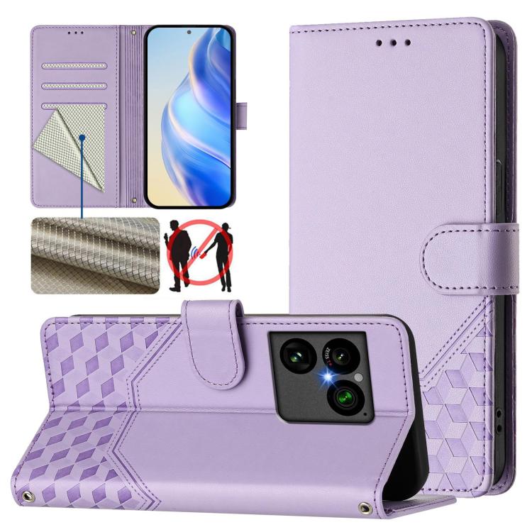 Honeycomb Embossing RFID Leather Phone Case, For Sony Xperia 1 VIII, For Sony Xperia 10 VI 2024, For Sony Xperia 1 VI 2024, For Sony Xperia 5 VI 2024, For Sony Xperia 5 V, For Sony Xperia 1 V 2023, For Sony Xperia 10 V 2023, For Sony Xperia 5 IV