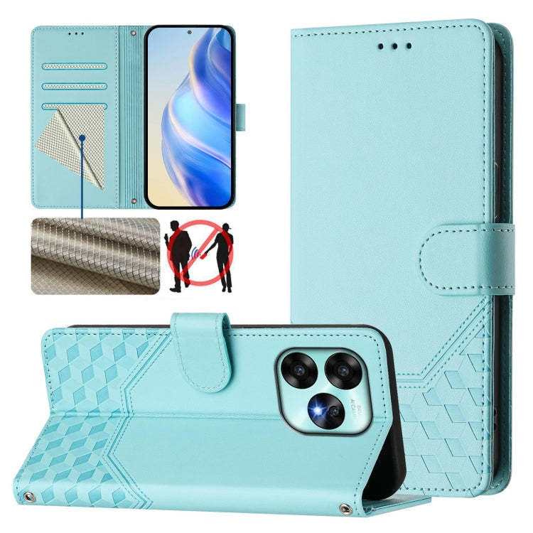 Honeycomb Embossing RFID Leather Phone Case, For Umidigi G100x 5G / 4G, For Umidigi G100 Pro, For Umidigi Note 100, For Umidigi Note 90, For Umidigi A15 / A15C / A15T, For Umidigi G9 5G, For Umidigi Bison X20, For Umidigi Power 7 / 7S