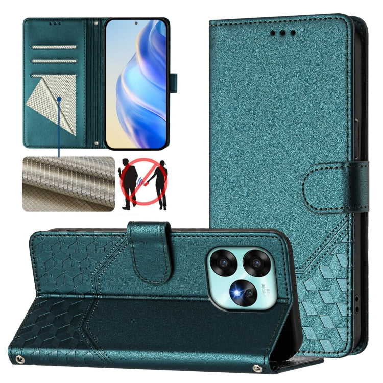 Honeycomb Embossing RFID Leather Phone Case, For Umidigi G100x 5G / 4G, For Umidigi G100 Pro, For Umidigi Note 100, For Umidigi Note 90, For Umidigi A15 / A15C / A15T, For Umidigi G9 5G, For Umidigi Bison X20, For Umidigi Power 7 / 7S