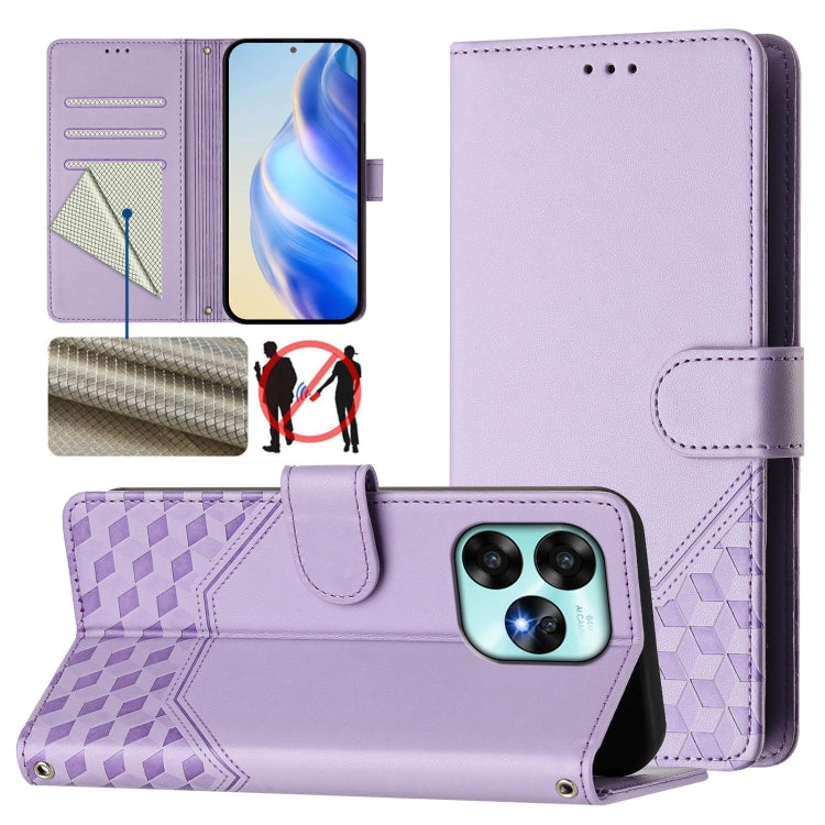 Honeycomb Embossing RFID Leather Phone Case, For Umidigi G100x 5G / 4G, For Umidigi G100 Pro, For Umidigi Note 100, For Umidigi Note 90, For Umidigi A15 / A15C / A15T, For Umidigi G9 5G, For Umidigi Bison X20, For Umidigi Power 7 / 7S