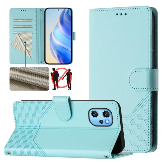 Honeycomb Embossing RFID Leather Phone Case, For Umidigi Power 7 Max