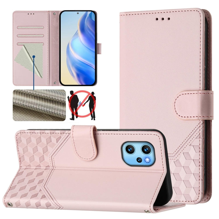 Honeycomb Embossing RFID Leather Phone Case, For Umidigi Power 7 Max