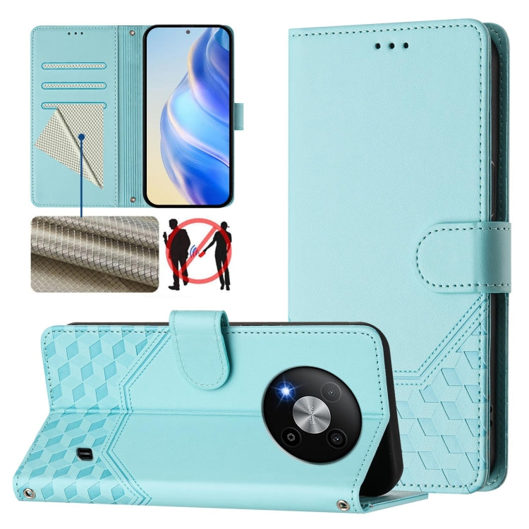 Honeycomb Embossing RFID Leather Phone Case, For ZTE nubia Z60 Ultra, For ZTE Blade A73 5G, For ZTE Blade A73 4G, For ZTE Blade V50 Vita, For ZTE Blade A53 / A53+, For ZTE Blade A53 Pro, For ZTE Blade A52 Lite, For ZTE Blade V40s