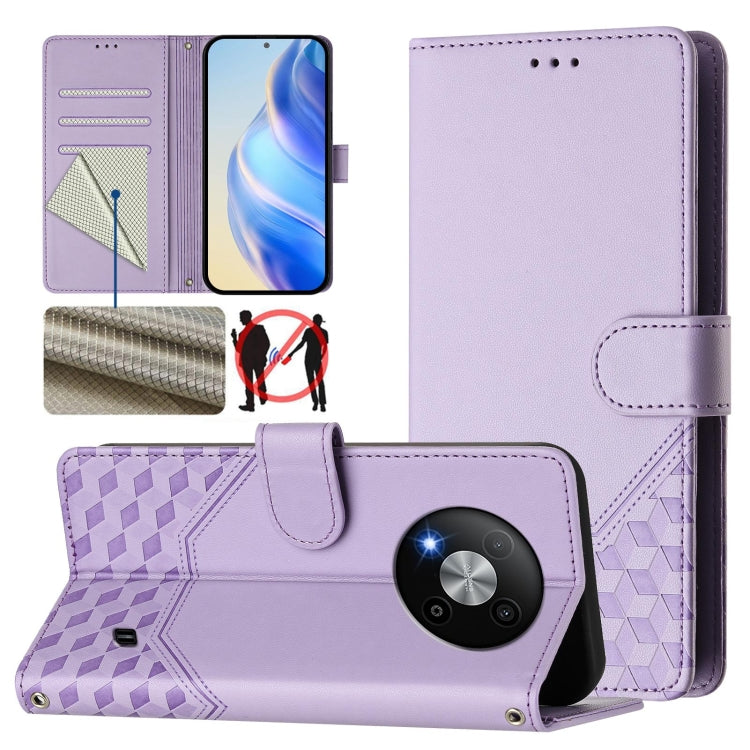 Honeycomb Embossing RFID Leather Phone Case, For ZTE nubia Z60 Ultra, For ZTE Blade A73 5G, For ZTE Blade A73 4G, For ZTE Blade V50 Vita, For ZTE Blade A53 / A53+, For ZTE Blade A53 Pro, For ZTE Blade A52 Lite, For ZTE Blade V40s