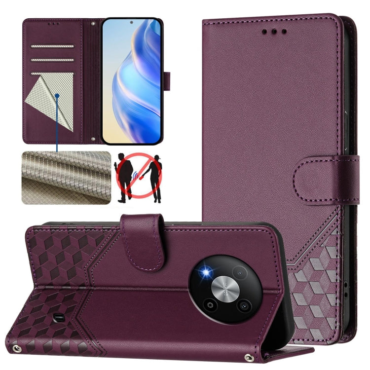 Honeycomb Embossing RFID Leather Phone Case, For ZTE nubia Z60 Ultra, For ZTE Blade A73 5G, For ZTE Blade A73 4G, For ZTE Blade V50 Vita, For ZTE Blade A53 / A53+, For ZTE Blade A53 Pro, For ZTE Blade A52 Lite, For ZTE Blade V40s