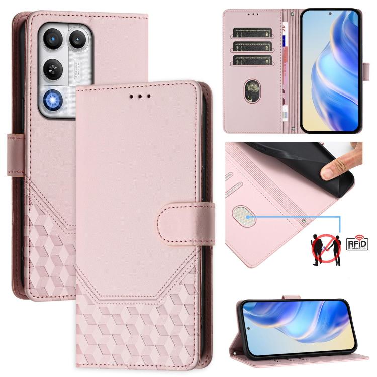 Honeycomb Embossing RFID Leather Phone Case, For ZTE nubia Neo 5 5G, For ZTE nubia Neo 5 GT 5G, For ZTE Optus X Value 5G, For ZTE Optus X Pro 2 5G, For ZTE nubia RedMagic 11 Air, For ZTE A75 Pro / Telstra T-Elite 5G, For ZTE Blade A76 4G               ...
