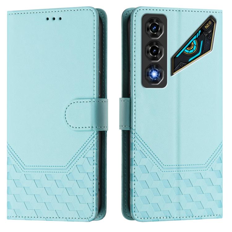 Honeycomb Embossing RFID Leather Phone Case, For ZTE nubia Neo 5 5G, For ZTE nubia Neo 5 GT 5G, For ZTE Optus X Value 5G, For ZTE Optus X Pro 2 5G, For ZTE nubia RedMagic 11 Air, For ZTE A75 Pro / Telstra T-Elite 5G, For ZTE Blade A76 4G               ...