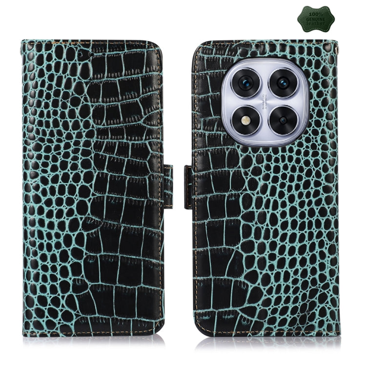 Crocodile Top Layer Cowhide Leather Phone Case, For Redmi Note 14S 4G, For Redmi K80, For Redmi Turbo 4 Pro, For Redmi Note 14 5G, For Redmi Note 14 Pro 5G, For Redmi 14C 4G