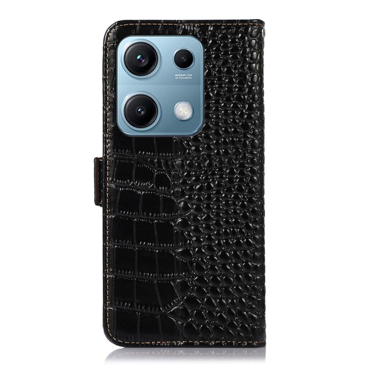 Crocodile Top Layer Cowhide Leather Phone Case, For Redmi Note 14S 4G, For Redmi K80, For Redmi Turbo 4 Pro, For Redmi Note 14 5G, For Redmi Note 14 Pro 5G, For Redmi 14C 4G