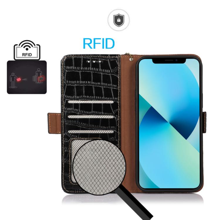 Crocodile Top Layer Cowhide Leather Phone Case, For Redmi Note 14S 4G, For Redmi K80, For Redmi Turbo 4 Pro, For Redmi Note 14 5G, For Redmi Note 14 Pro 5G, For Redmi 14C 4G