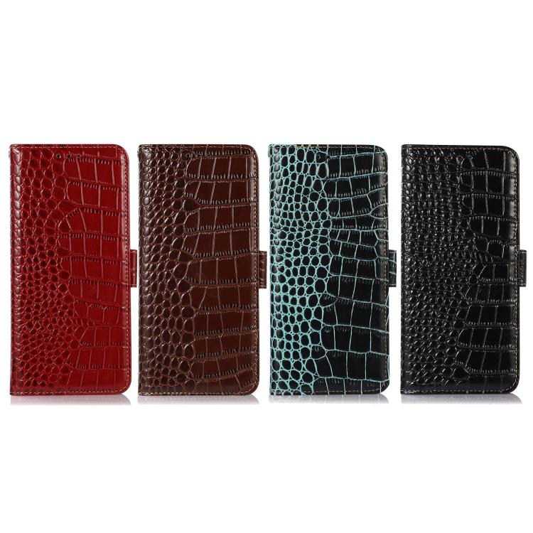 Crocodile Top Layer Cowhide Leather Phone Case, For Redmi 17 5G / 4G Global 170mm, For Redmi Note 17 4G Global 171mm, For Redmi A7 Pro 171mm / Poco C85x 5G, For Redmi Turbo 5 Max / Poco X8 Pro Max, For Redmi Turbo 5 5G / Poco X8 Pro 5G                 ...