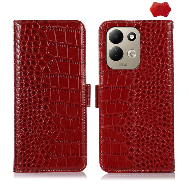 Crocodile Top Layer Cowhide Leather Phone Case, For Redmi 17 5G / 4G Global 170mm, For Redmi Note 17 4G Global 171mm, For Redmi A7 Pro 171mm / Poco C85x 5G, For Redmi Turbo 5 Max / Poco X8 Pro Max, For Redmi Turbo 5 5G / Poco X8 Pro 5G                 ...