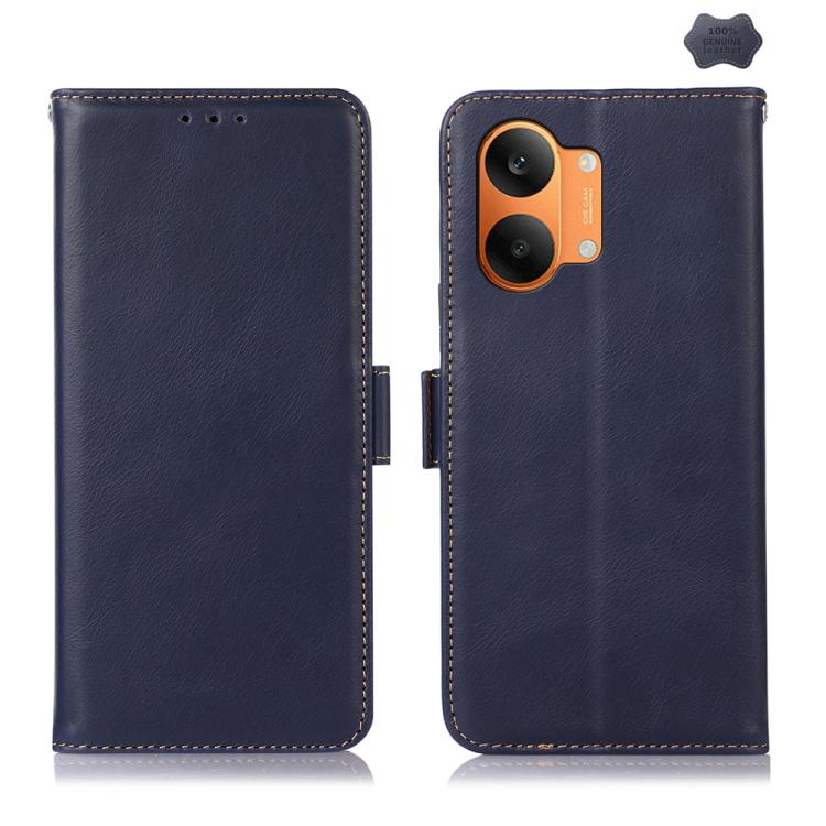 Magnetic Crazy Horse Texture Genuine Leather RFID Phone Case, For Redmi 17 5G / 4G Global 170mm, For Redmi Note 17 4G Global 171mm, For Redmi A7 Pro 171mm / Poco C85x 5G, For Redmi Turbo 5 Max / Poco X8 Pro Max, For Redmi Turbo 5 5G / Poco X8 Pro 5G   ...