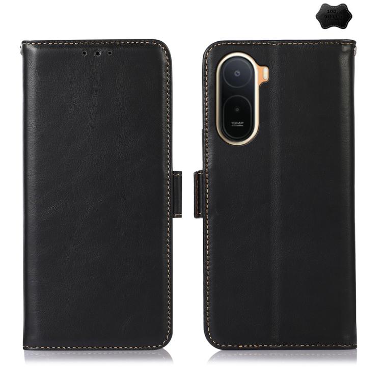 Magnetic Crazy Horse Texture Genuine Leather RFID Phone Case, For Redmi 17 5G / 4G Global 170mm, For Redmi Note 17 4G Global 171mm, For Redmi A7 Pro 171mm / Poco C85x 5G, For Redmi Turbo 5 Max / Poco X8 Pro Max, For Redmi Turbo 5 5G / Poco X8 Pro 5G   ...
