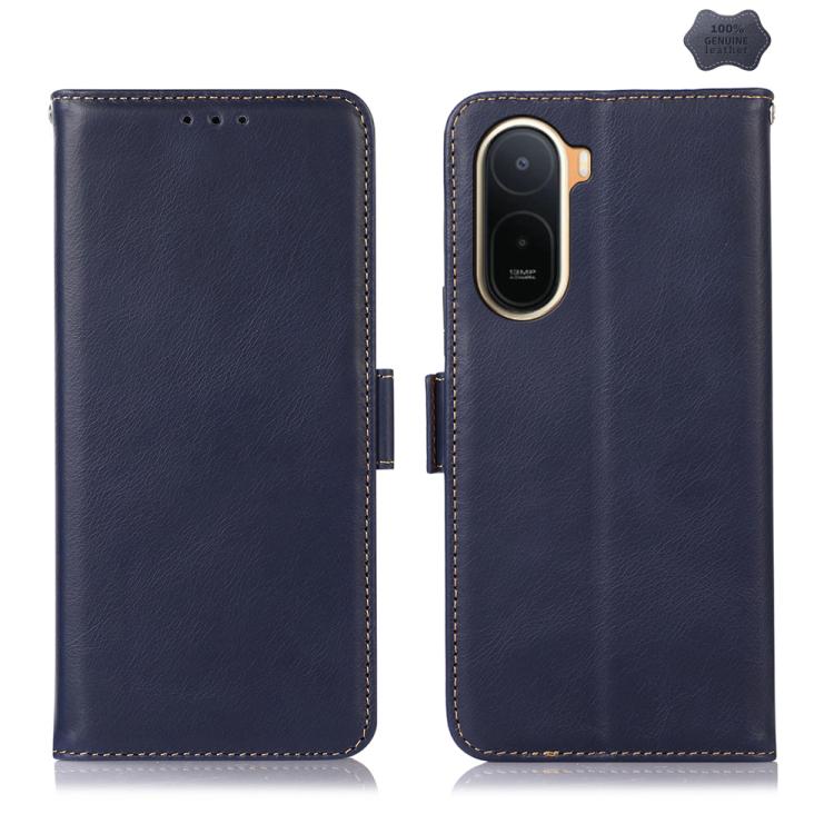 Magnetic Crazy Horse Texture Genuine Leather RFID Phone Case, For Redmi 17 5G / 4G Global 170mm, For Redmi Note 17 4G Global 171mm, For Redmi A7 Pro 171mm / Poco C85x 5G, For Redmi Turbo 5 Max / Poco X8 Pro Max, For Redmi Turbo 5 5G / Poco X8 Pro 5G   ...