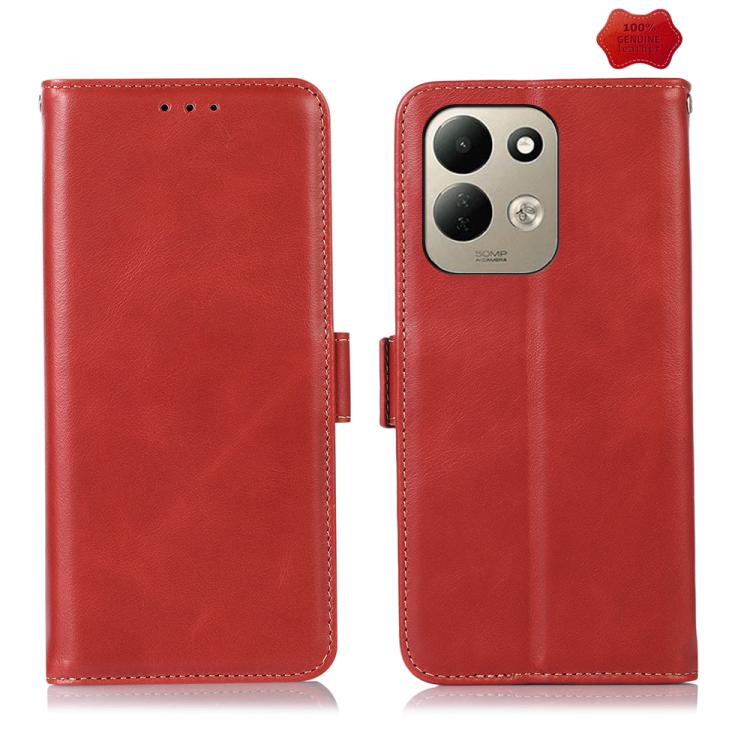 Magnetic Crazy Horse Texture Genuine Leather RFID Phone Case, For Redmi 17 5G / 4G Global 170mm, For Redmi Note 17 4G Global 171mm, For Redmi A7 Pro 171mm / Poco C85x 5G, For Redmi Turbo 5 Max / Poco X8 Pro Max, For Redmi Turbo 5 5G / Poco X8 Pro 5G   ...