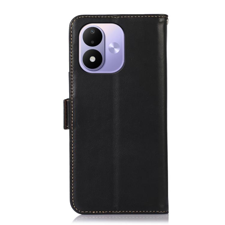 Magnetic Crazy Horse Texture Genuine Leather RFID Phone Case, For Redmi Note 17 4G Global 169.7mm, For Redmi Note 17 Pro+ 5G Global 163.4mm, For Redmi Note 17 Pro 5G Global 163.5mm, For Redmi K100 Pro Max/Poco F9 Ultra 5G                               ...