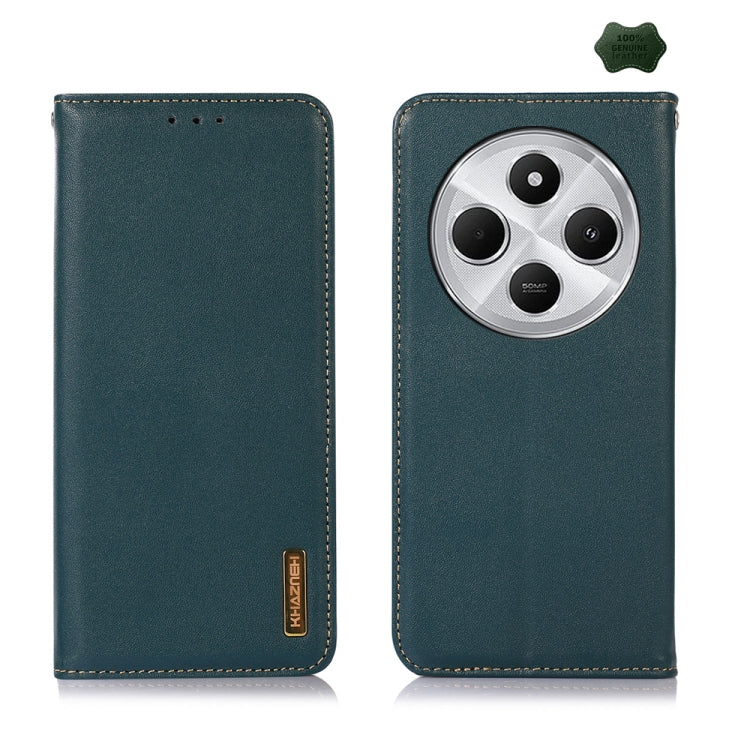 KHAZNEH Nappa Top Layer Cowhide Leather Phone Case, For Redmi Note 14S 4G, For Redmi Turbo 4 Pro, For Redmi Note 14 5G, For Redmi Note 14 Pro 5G, For Redmi 14C 4G