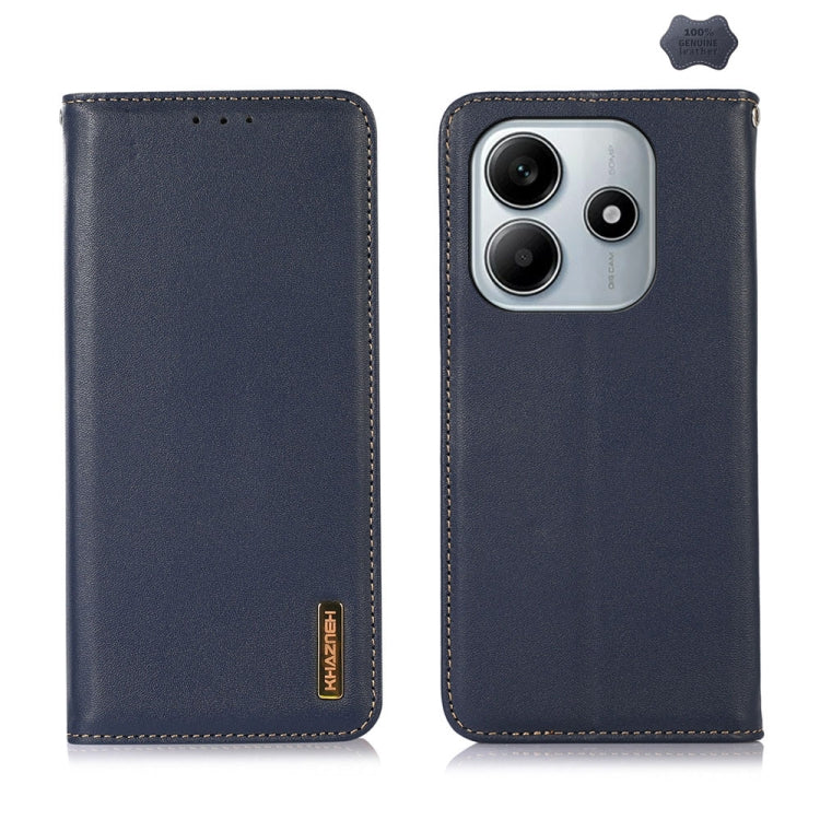 KHAZNEH Nappa Top Layer Cowhide Leather Phone Case, For Redmi Note 14S 4G, For Redmi Turbo 4 Pro, For Redmi Note 14 5G, For Redmi Note 14 Pro 5G, For Redmi 14C 4G