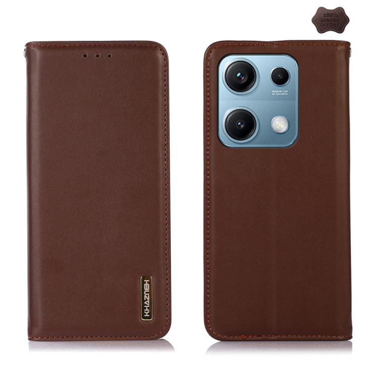 KHAZNEH Nappa Top Layer Cowhide Leather Phone Case, For Redmi A7 Pro 171mm / Poco C85x 5G, For Redmi Turbo 5 Max / Poco X8 Pro Max, For Redmi Turbo 5 5G / Poco X8 Pro 5G, For Redmi Note 15 Pro+ 5G Global 163.3mm, For Redmi Note 15 5G Global 164mm      ...
