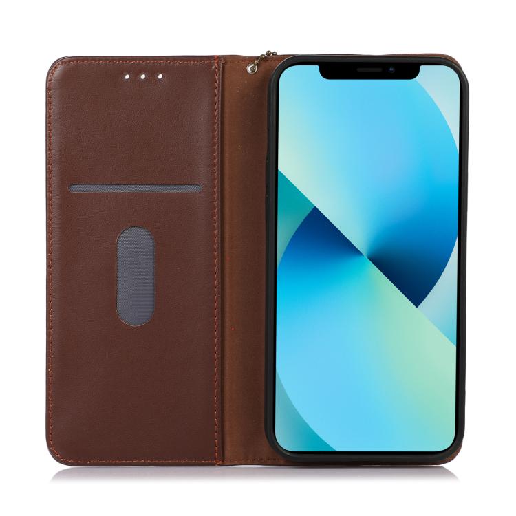 KHAZNEH Nappa Top Layer Cowhide Leather Phone Case, For Redmi Note 14S 4G, For Redmi Turbo 4 Pro, For Redmi Note 14 5G, For Redmi Note 14 Pro 5G, For Redmi 14C 4G