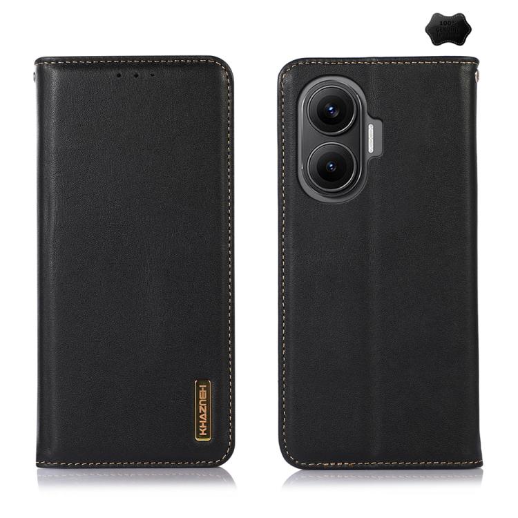 KHAZNEH Nappa Top Layer Cowhide Leather Phone Case, For Redmi A7 Pro 171mm / Poco C85x 5G, For Redmi Turbo 5 Max / Poco X8 Pro Max, For Redmi Turbo 5 5G / Poco X8 Pro 5G, For Redmi Note 15 Pro+ 5G Global 163.3mm, For Redmi Note 15 5G Global 164mm      ...