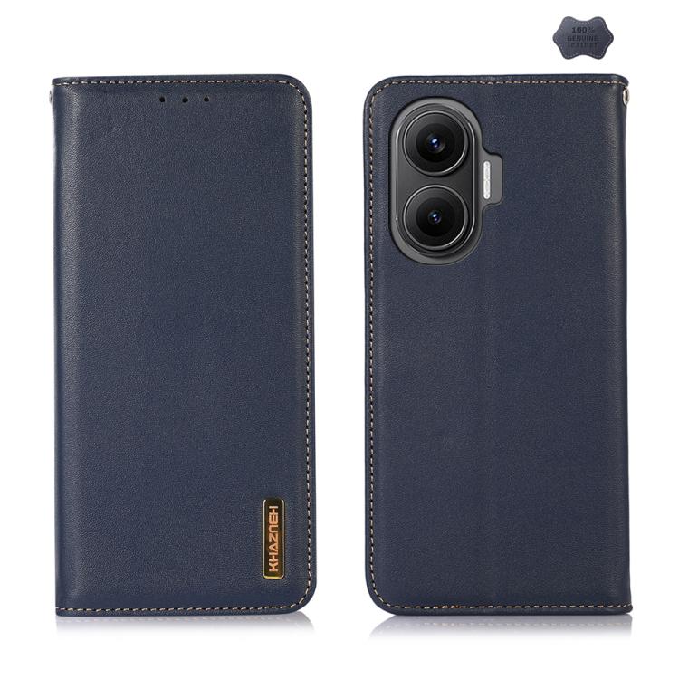 KHAZNEH Nappa Top Layer Cowhide Leather Phone Case, For Redmi A7 Pro 171mm / Poco C85x 5G, For Redmi Turbo 5 Max / Poco X8 Pro Max, For Redmi Turbo 5 5G / Poco X8 Pro 5G, For Redmi Note 15 Pro+ 5G Global 163.3mm, For Redmi Note 15 5G Global 164mm      ...