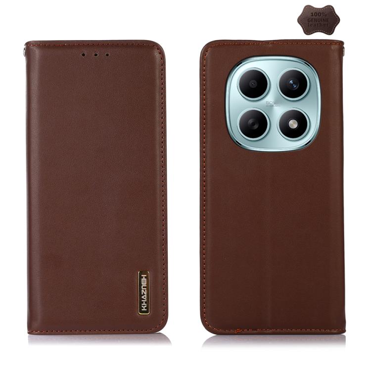 KHAZNEH Nappa Top Layer Cowhide Leather Phone Case, For Redmi A7 Pro 171mm / Poco C85x 5G, For Redmi Turbo 5 Max / Poco X8 Pro Max, For Redmi Turbo 5 5G / Poco X8 Pro 5G, For Redmi Note 15 Pro+ 5G Global 163.3mm, For Redmi Note 15 5G Global 164mm      ...