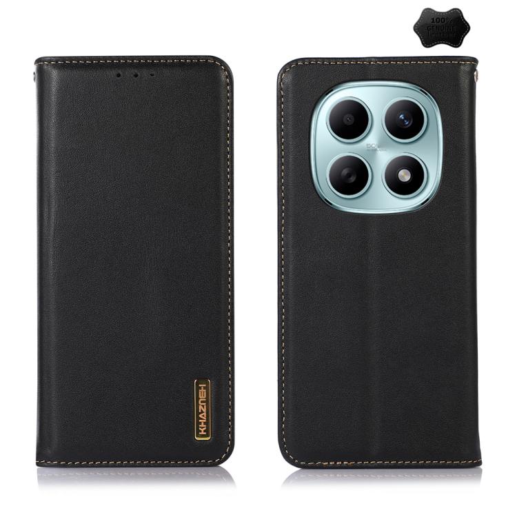 KHAZNEH Nappa Top Layer Cowhide Leather Phone Case, For Redmi A7 Pro 171mm / Poco C85x 5G, For Redmi Turbo 5 Max / Poco X8 Pro Max, For Redmi Turbo 5 5G / Poco X8 Pro 5G, For Redmi Note 15 Pro+ 5G Global 163.3mm, For Redmi Note 15 5G Global 164mm      ...