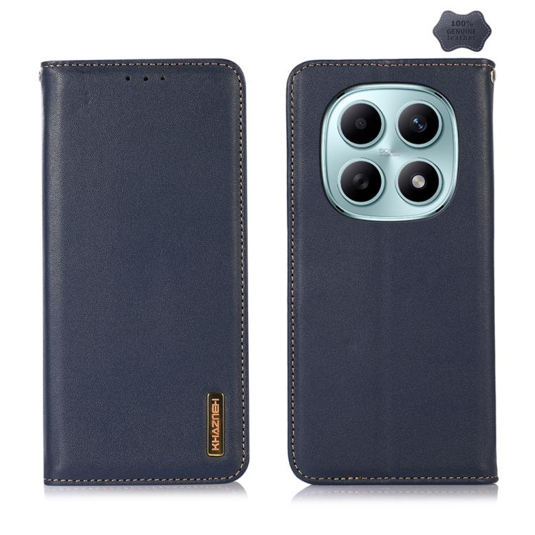 KHAZNEH Nappa Top Layer Cowhide Leather Phone Case, For Redmi A7 Pro 171mm / Poco C85x 5G, For Redmi Turbo 5 Max / Poco X8 Pro Max, For Redmi Turbo 5 5G / Poco X8 Pro 5G, For Redmi Note 15 Pro+ 5G Global 163.3mm, For Redmi Note 15 5G Global 164mm      ...