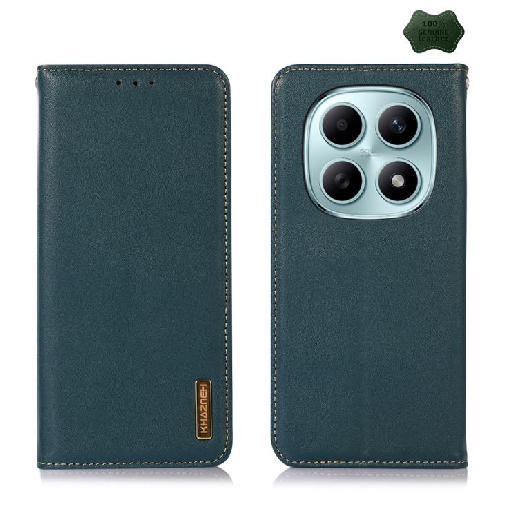 KHAZNEH Nappa Top Layer Cowhide Leather Phone Case, For Redmi A7 Pro 171mm / Poco C85x 5G, For Redmi Turbo 5 Max / Poco X8 Pro Max, For Redmi Turbo 5 5G / Poco X8 Pro 5G, For Redmi Note 15 Pro+ 5G Global 163.3mm, For Redmi Note 15 5G Global 164mm      ...