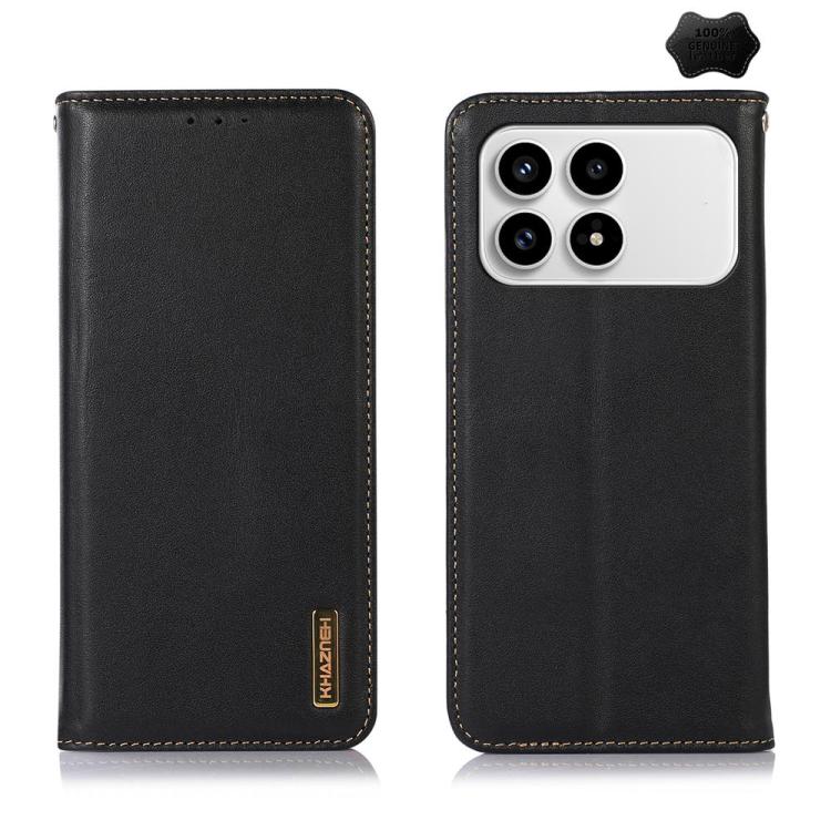 KHAZNEH Nappa Top Layer Cowhide Leather Phone Case, For Redmi A7 Pro 171mm / Poco C85x 5G, For Redmi Turbo 5 Max / Poco X8 Pro Max, For Redmi Turbo 5 5G / Poco X8 Pro 5G, For Redmi Note 15 Pro+ 5G Global 163.3mm, For Redmi Note 15 5G Global 164mm      ...