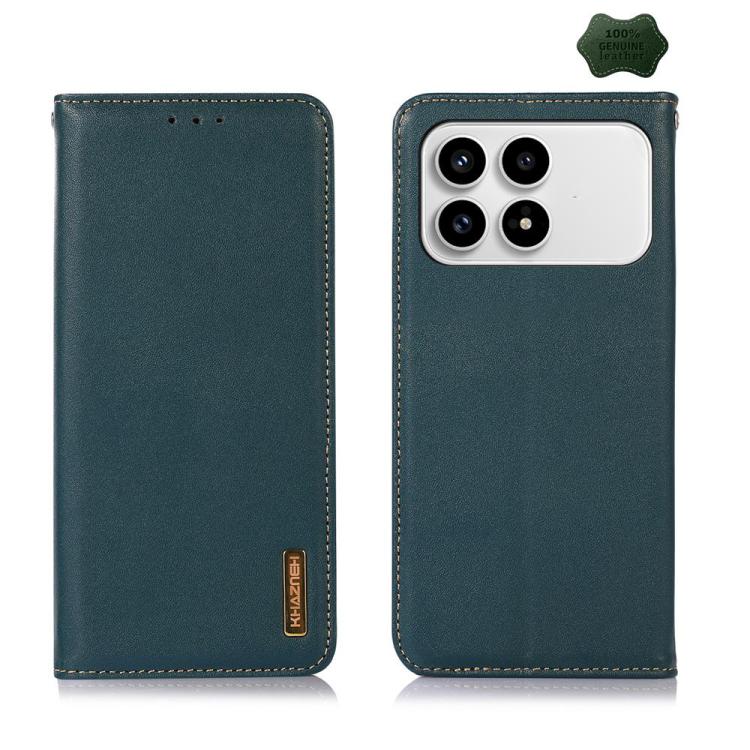 KHAZNEH Nappa Top Layer Cowhide Leather Phone Case, For Redmi A7 Pro 171mm / Poco C85x 5G, For Redmi Turbo 5 Max / Poco X8 Pro Max, For Redmi Turbo 5 5G / Poco X8 Pro 5G, For Redmi Note 15 Pro+ 5G Global 163.3mm, For Redmi Note 15 5G Global 164mm      ...