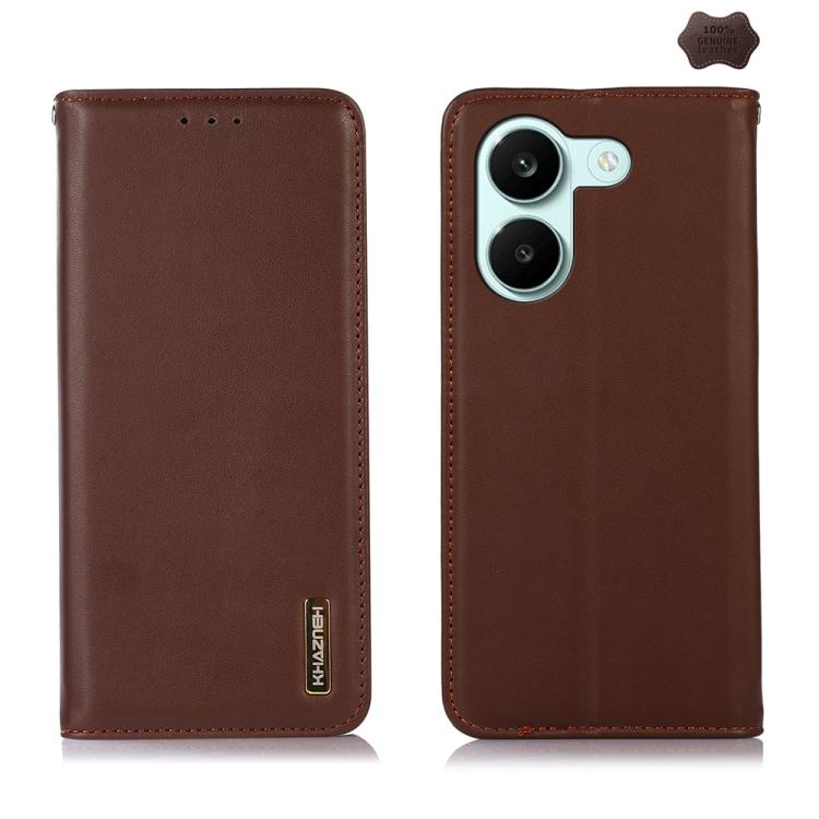 KHAZNEH Nappa Top Layer Cowhide Leather Phone Case, For Redmi 17 5G / 4G Global 170mm, For Redmi Note 17 4G Global 171mm, For Redmi A7 Pro 171mm / Poco C85x 5G, For Redmi Turbo 5 Max / Poco X8 Pro Max, For Redmi Turbo 5 5G / Poco X8 Pro 5G             ...