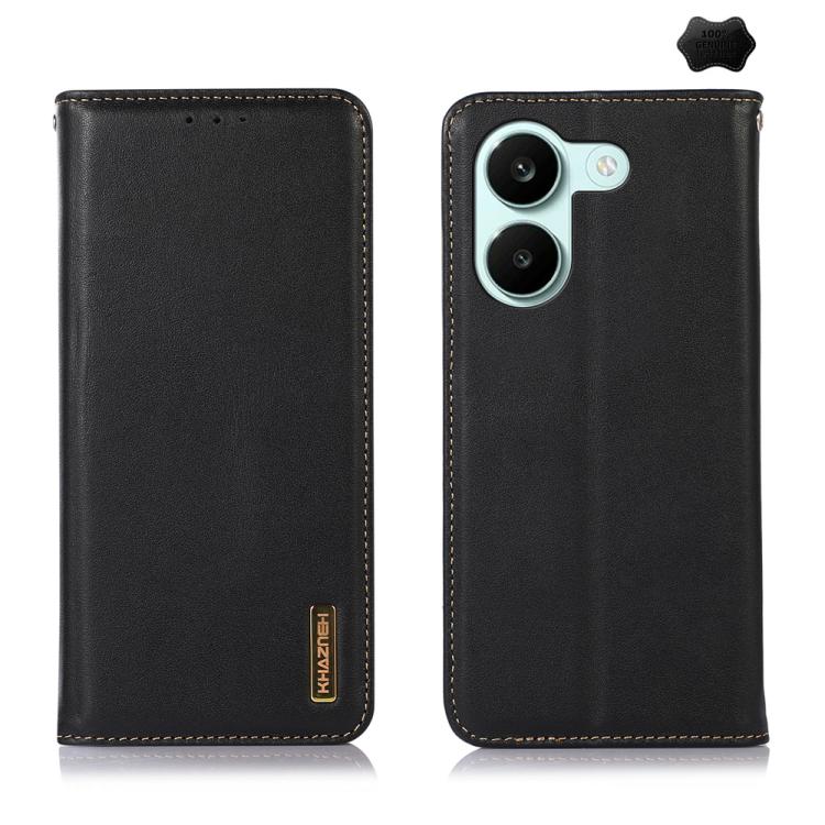 KHAZNEH Nappa Top Layer Cowhide Leather Phone Case, For Redmi A7 Pro 171mm / Poco C85x 5G, For Redmi Turbo 5 Max / Poco X8 Pro Max, For Redmi Turbo 5 5G / Poco X8 Pro 5G, For Redmi Note 15 Pro+ 5G Global 163.3mm, For Redmi Note 15 5G Global 164mm      ...