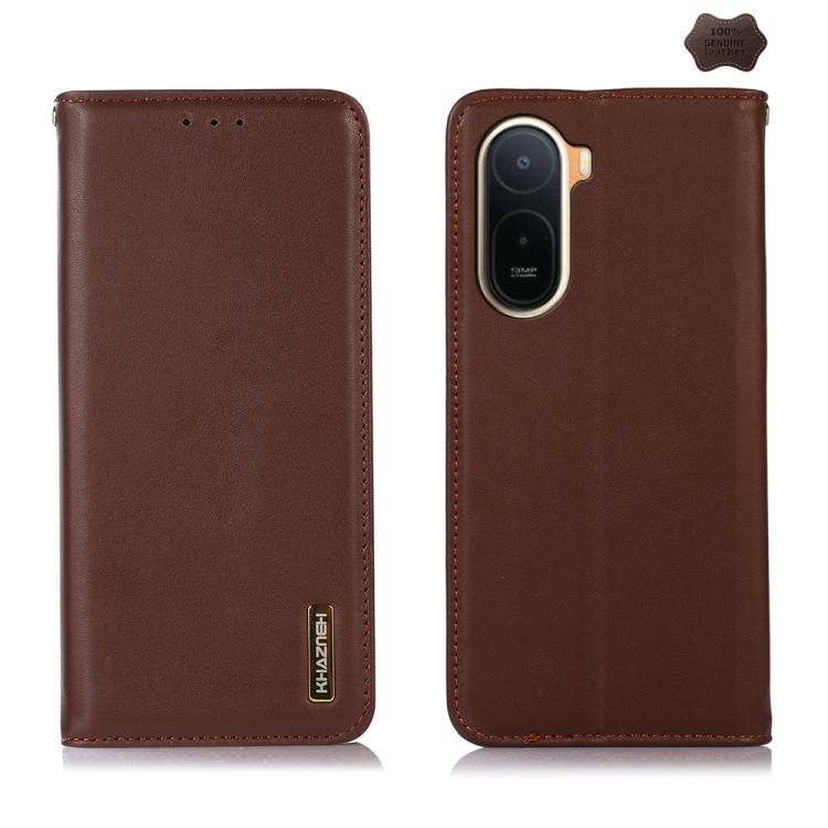 KHAZNEH Nappa Top Layer Cowhide Leather Phone Case, For Redmi 17 5G / 4G Global 170mm, For Redmi Note 17 4G Global 171mm, For Redmi A7 Pro 171mm / Poco C85x 5G, For Redmi Turbo 5 Max / Poco X8 Pro Max, For Redmi Turbo 5 5G / Poco X8 Pro 5G             ...