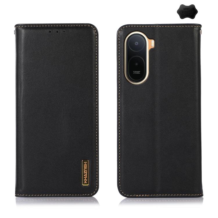 KHAZNEH Nappa Top Layer Cowhide Leather Phone Case, For Redmi 17 5G / 4G Global 170mm, For Redmi Note 17 4G Global 171mm, For Redmi A7 Pro 171mm / Poco C85x 5G, For Redmi Turbo 5 Max / Poco X8 Pro Max, For Redmi Turbo 5 5G / Poco X8 Pro 5G             ...