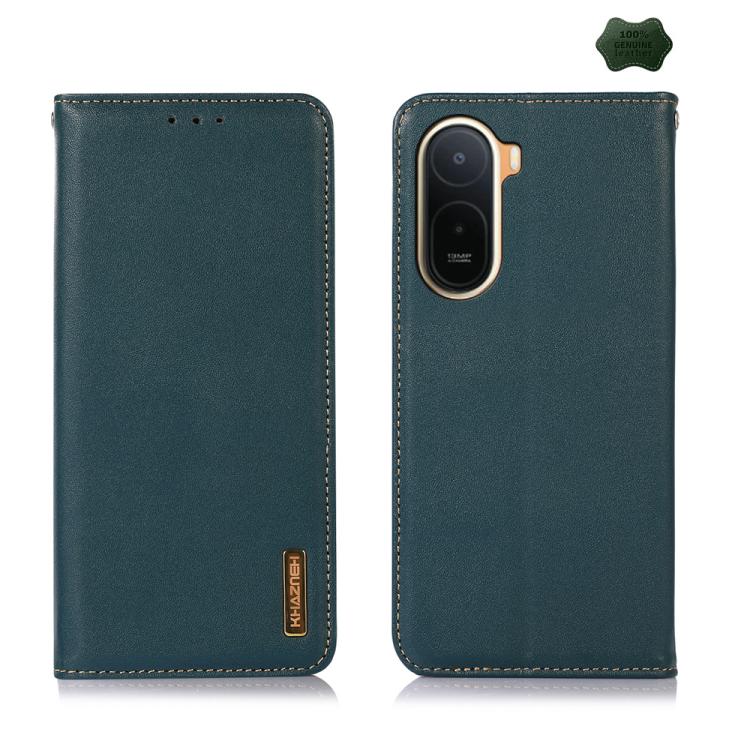 KHAZNEH Nappa Top Layer Cowhide Leather Phone Case, For Redmi 17 5G / 4G Global 170mm, For Redmi Note 17 4G Global 171mm, For Redmi A7 Pro 171mm / Poco C85x 5G, For Redmi Turbo 5 Max / Poco X8 Pro Max, For Redmi Turbo 5 5G / Poco X8 Pro 5G             ...