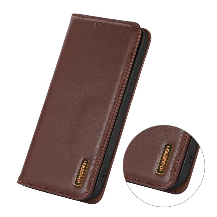 KHAZNEH Nappa Top Layer Cowhide Leather Phone Case, For Redmi 17 5G / 4G Global 170mm, For Redmi Note 17 4G Global 171mm, For Redmi A7 Pro 171mm / Poco C85x 5G, For Redmi Turbo 5 Max / Poco X8 Pro Max, For Redmi Turbo 5 5G / Poco X8 Pro 5G             ...