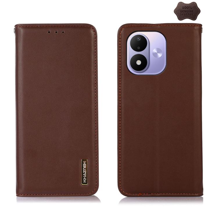 KHAZNEH Nappa Top Layer Cowhide Leather Phone Case, For Redmi 17 5G / 4G Global 170mm, For Redmi Note 17 4G Global 171mm, For Redmi A7 Pro 171mm / Poco C85x 5G, For Redmi Turbo 5 Max / Poco X8 Pro Max, For Redmi Turbo 5 5G / Poco X8 Pro 5G             ...