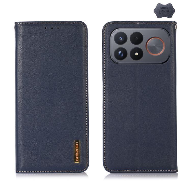 KHAZNEH Nappa Top Layer Cowhide Leather Phone Case, For Redmi Note 17 4G Global 169.7mm, For Redmi Note 17 Pro+ 5G Global 163.4mm, For Redmi Note 17 Pro 5G Global 163.5mm, For Redmi K100 Pro Max/Poco F9 Ultra 5G, For Redmi K100 Pro 5G/Poco F9 Pro 5G   ...