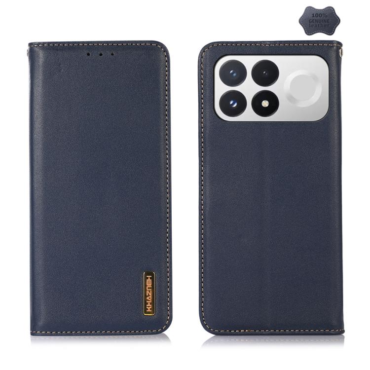 KHAZNEH Nappa Top Layer Cowhide Leather Phone Case, For Redmi Note 17 4G Global 169.7mm, For Redmi Note 17 Pro+ 5G Global 163.4mm, For Redmi Note 17 Pro 5G Global 163.5mm, For Redmi K100 Pro Max/Poco F9 Ultra 5G, For Redmi K100 Pro 5G/Poco F9 Pro 5G   ...