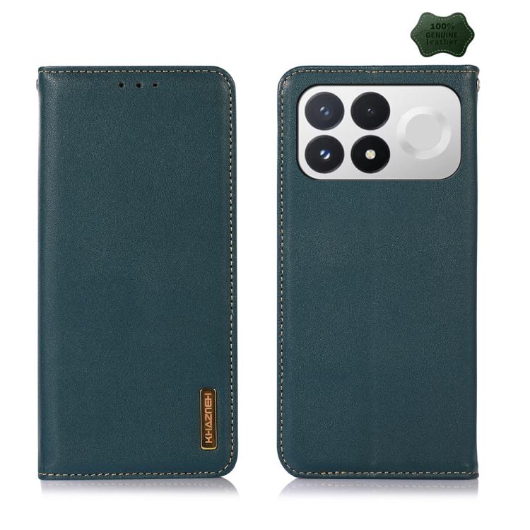 KHAZNEH Nappa Top Layer Cowhide Leather Phone Case, For Redmi Note 17 4G Global 169.7mm, For Redmi Note 17 Pro+ 5G Global 163.4mm, For Redmi Note 17 Pro 5G Global 163.5mm, For Redmi K100 Pro Max/Poco F9 Ultra 5G, For Redmi K100 Pro 5G/Poco F9 Pro 5G   ...