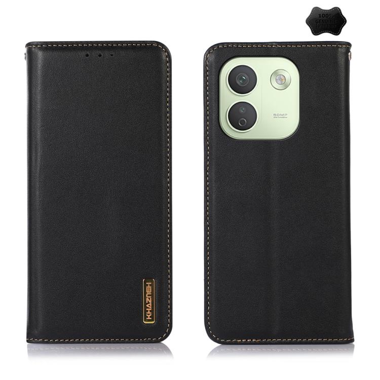 KHAZNEH Nappa Top Layer Cowhide Leather Phone Case, For Redmi Note 17 4G Global 169.7mm, For Redmi Note 17 Pro+ 5G Global 163.4mm, For Redmi Note 17 Pro 5G Global 163.5mm, For Redmi K100 Pro Max/Poco F9 Ultra 5G, For Redmi K100 Pro 5G/Poco F9 Pro 5G   ...